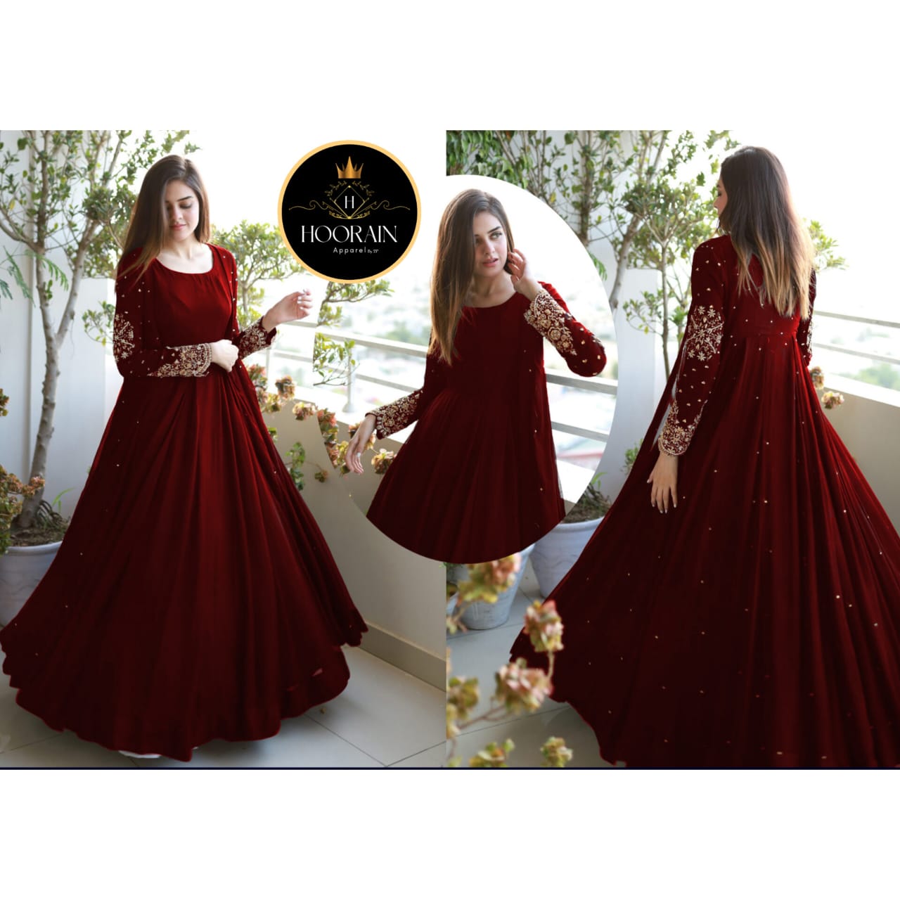 Stunning Embroidered Gown Set: Effortless Elegance!" β¨π
