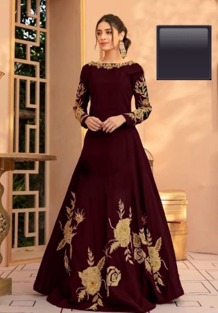 Heavy Embroidery Neck Line , Sleeves & Bottom π