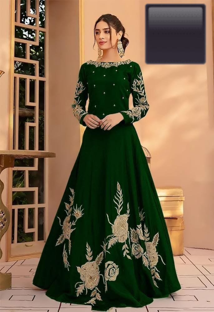 Heavy Embroidery Neck Line , Sleeves & Bottom π