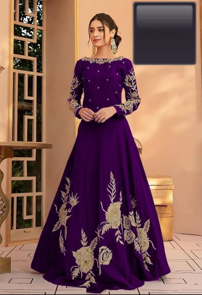Heavy Embroidery Neck Line , Sleeves & Bottom π